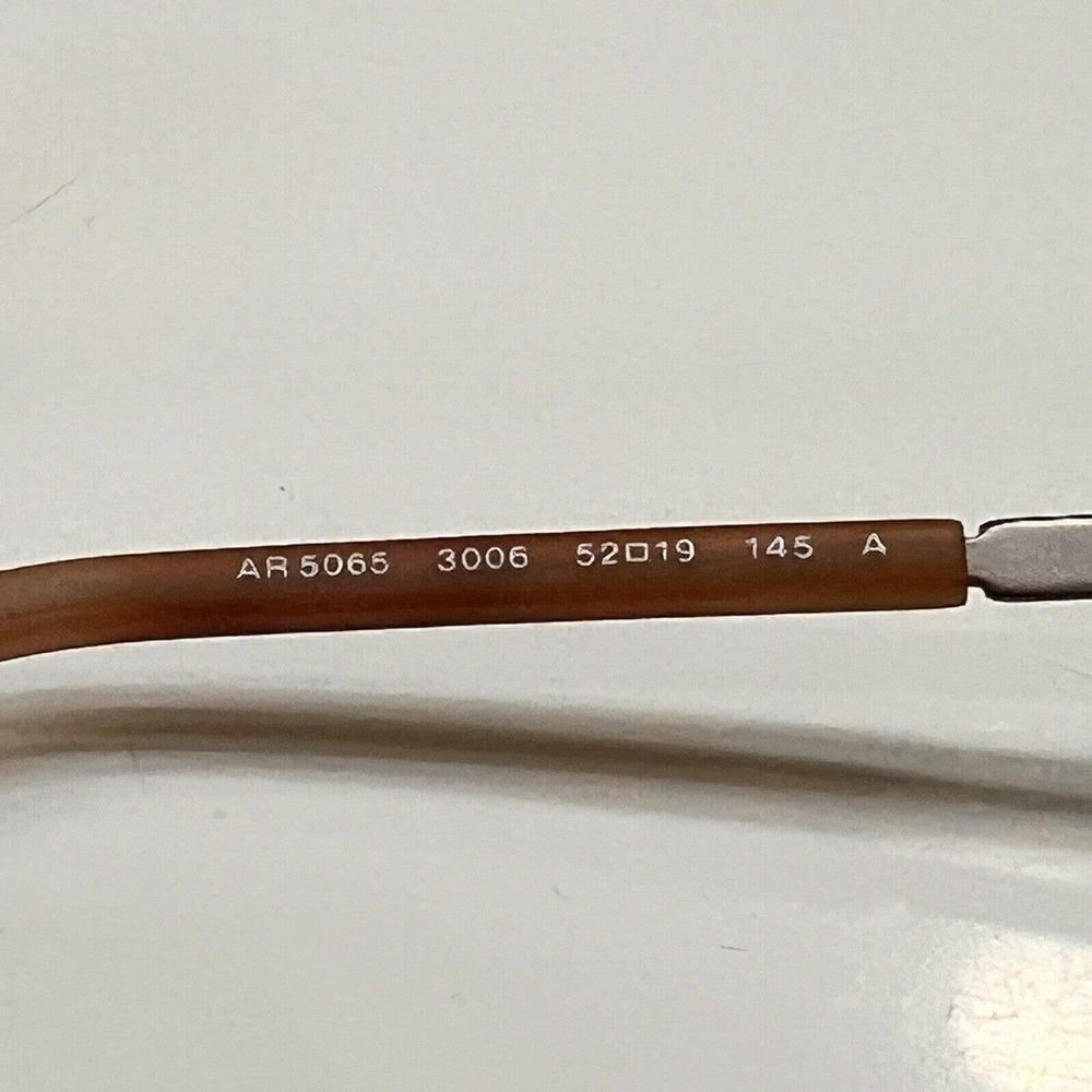 NEW Giorgio Armani AR5065 3006 Bronze Eyeglass Frames 52][19~145 Half Rim Square - Picture 8 of 10
